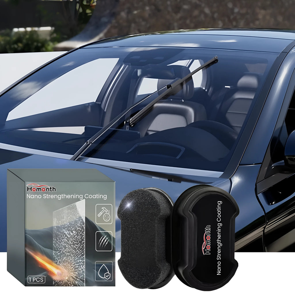 A single car cleaning sponge tool with a sponge head and handle for cleaning car windshields and windows.