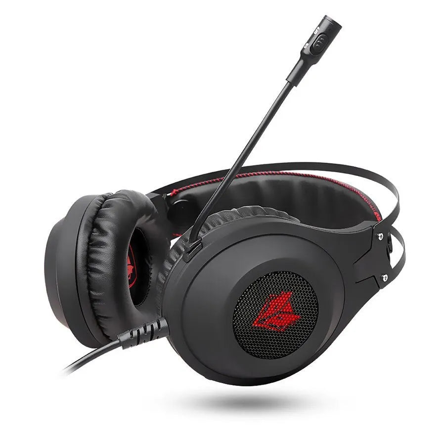 NUBWO N2 black or silver wired gaming headset with over-ear design and adjustable headband