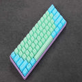 Black Poker keycap set for 60% mechanical keyboard with wired PS/2 connection and five style options