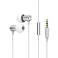In-ear wired headset with 3.5mm plug subwoofer bass dynamic driver black colour