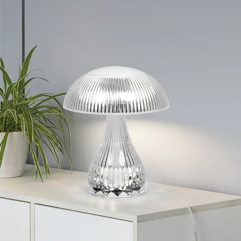 Small rectangular night lamp with USB charging port and touch controls