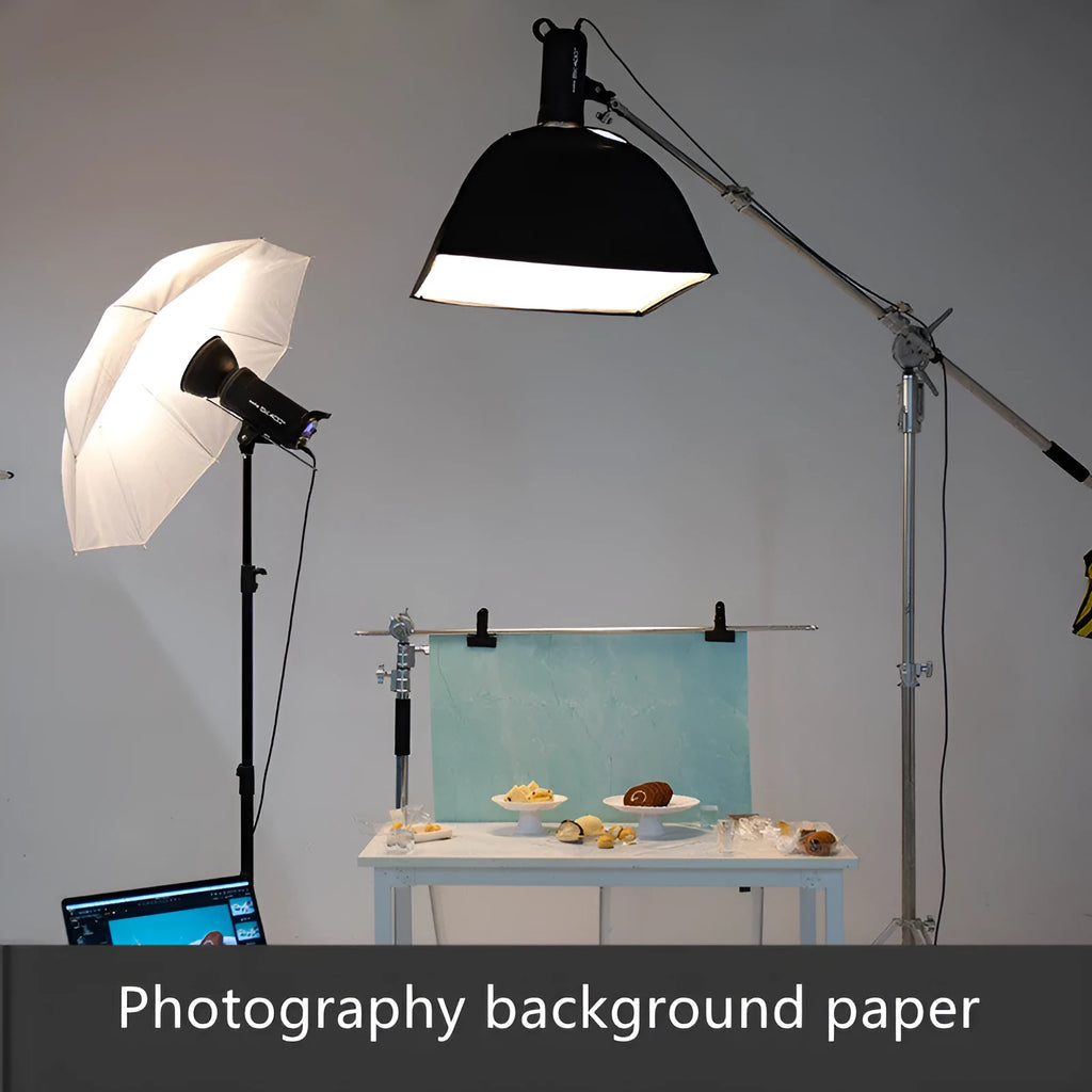 Double-sided marble photography background paper showing cement effect texture