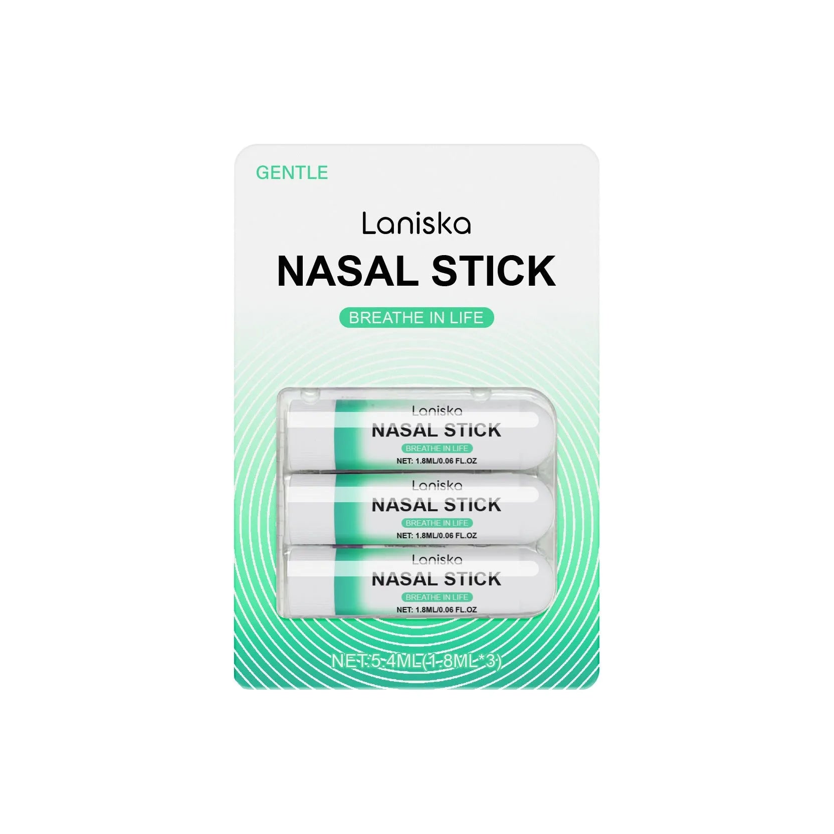 Mint Cool Nose Soothing Suit with three 1.8ml containers of menthol and spearmint nasal spray
