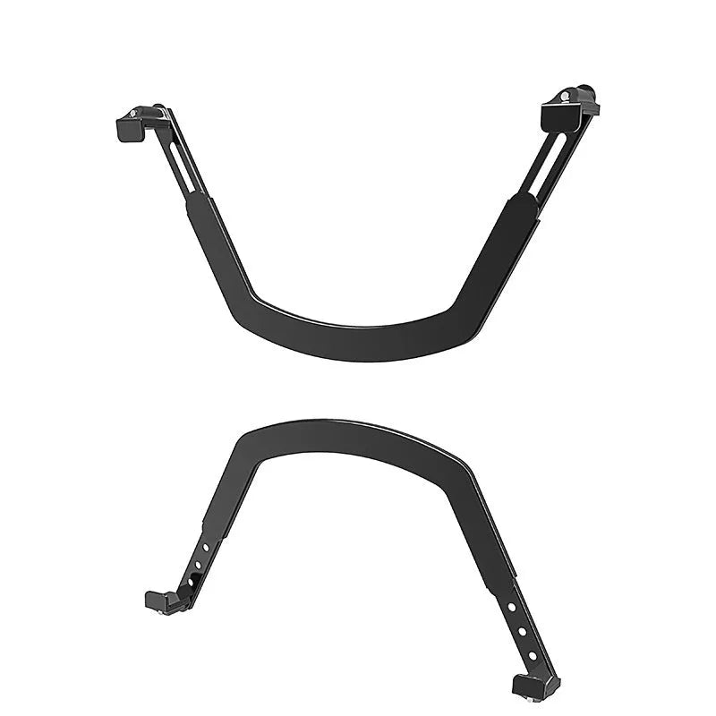 Black steel computer screen stand for 17-29 inch displays, model H1 monitor riser