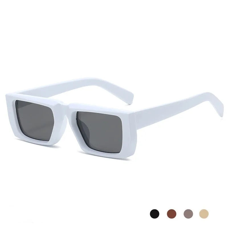Special-shaped UV400 sunglasses with PC frames in multiple colour combinations including black/grey and transparent options