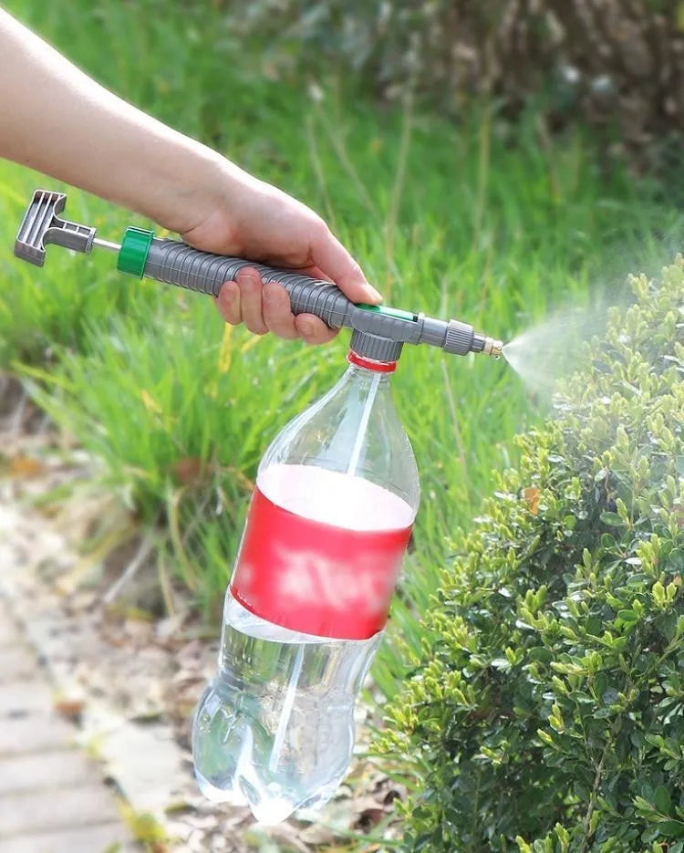 Universal plastic watering sprayer nozzle and tube for cola and sprite bottles