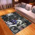 Rectangular cartoon polyester floor mat, 99.1 x 152.4cm, machine woven and machine washable