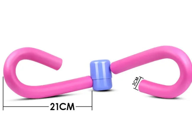 PVC foam leg exercise clip with steel spring resistance in multiple colours