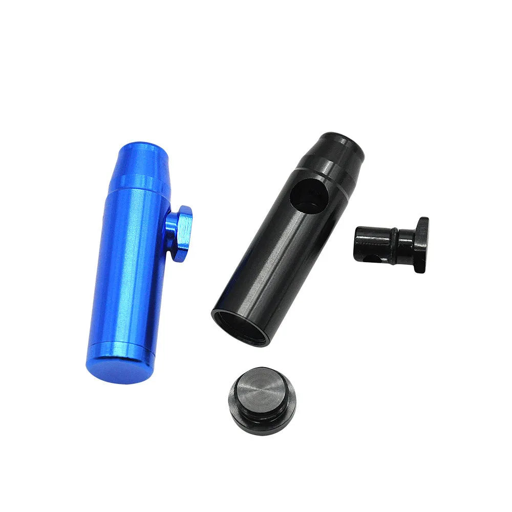 Aluminium alloy metal cigarette holder pipe with 53mm flat head in seven colour options