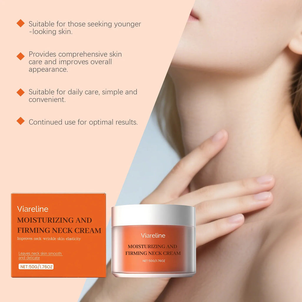 50g moisturising neck cream in 6.3cm square container for contour care