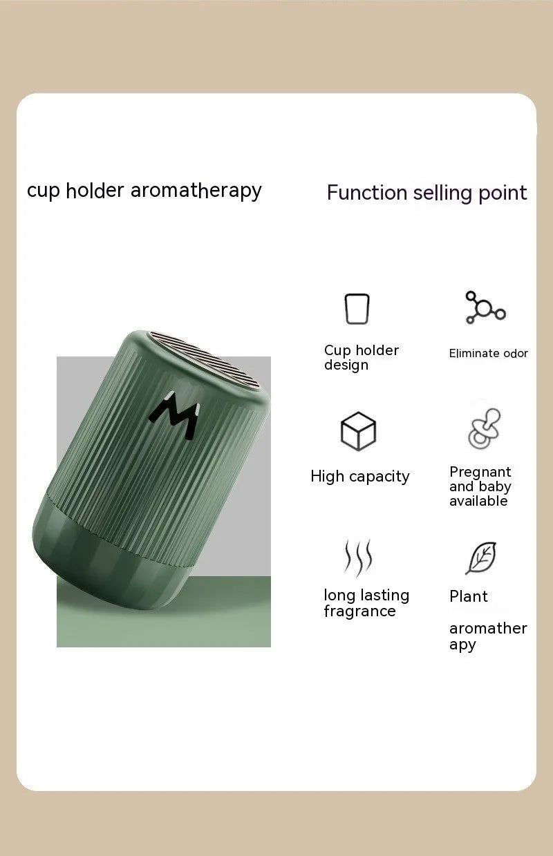 A solid aromatherapy decoration cup for cars and homes, shown in a 10 cm by 6 cm size.