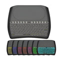 Black D8 Pro wireless mini keyboard with integrated touchpad and multimedia keys