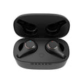Black and white ANC Active Noise Cancelling Bluetooth headphones with earplug design.