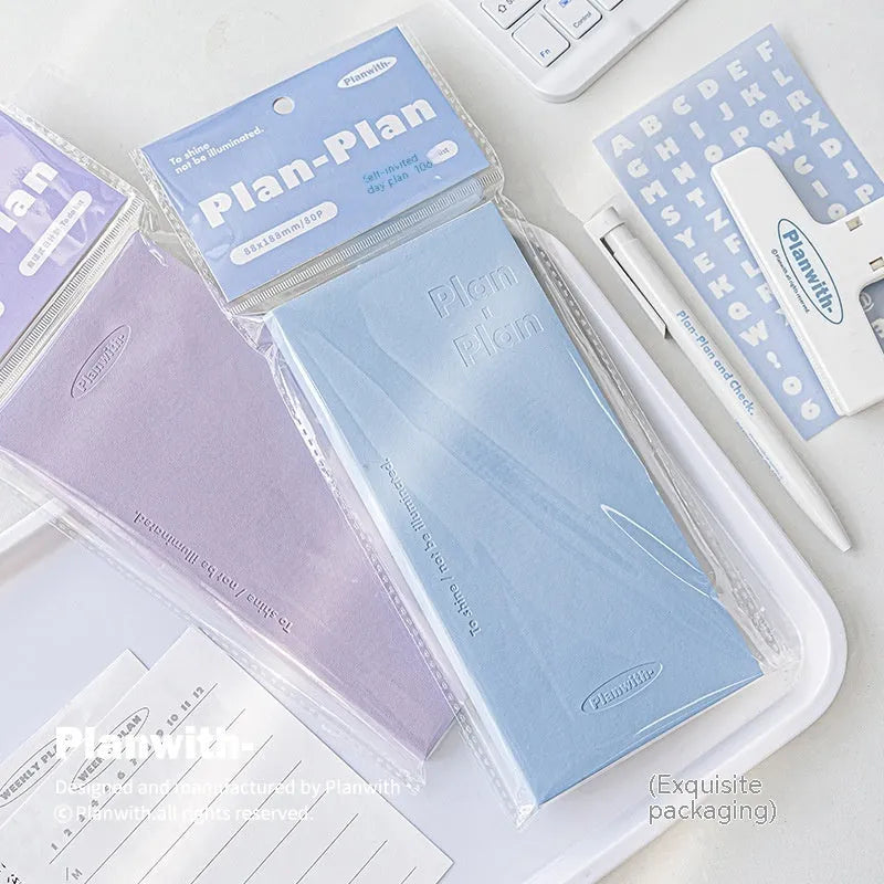 A4 embossed visual daily meter book notebook showing five colour options
