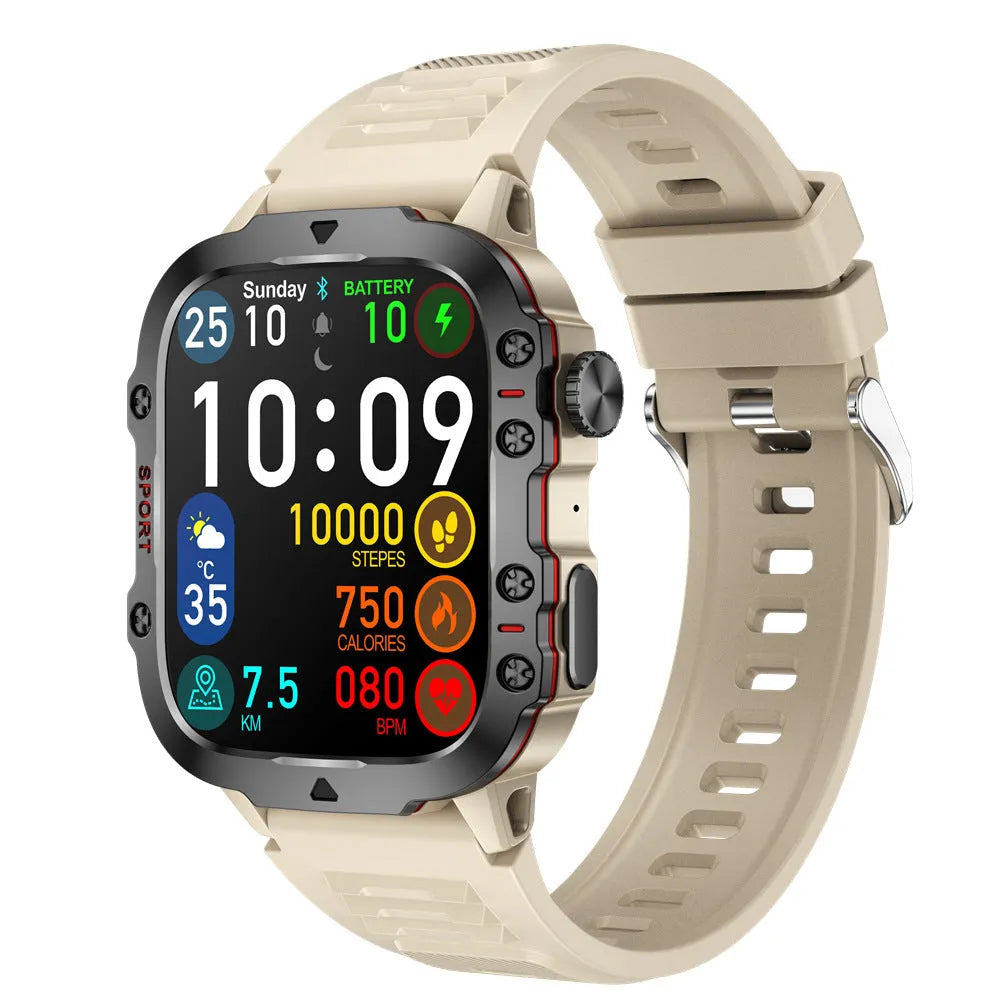 QX11 Smart Bluetooth Watch with TFT touch screen and zinc alloy case showing black colour option