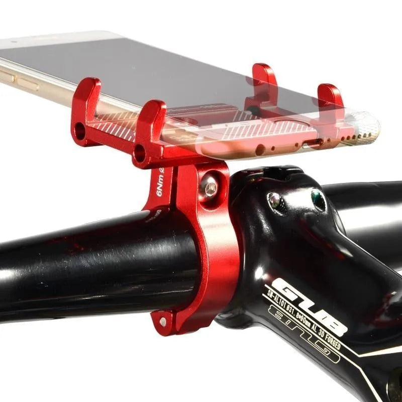 GUB Plus motorcycle phone holder in aluminium alloy with adjustable clamp for handlebars