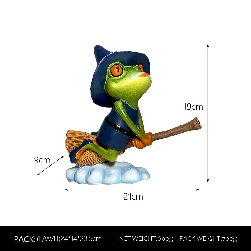 European style Magic Yoga Frog garden ornament in RDW123 colour made from plastic and resin.