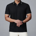 Men's nylon ice silk polo shirt in loose fit with short sleeves available in multiple colours