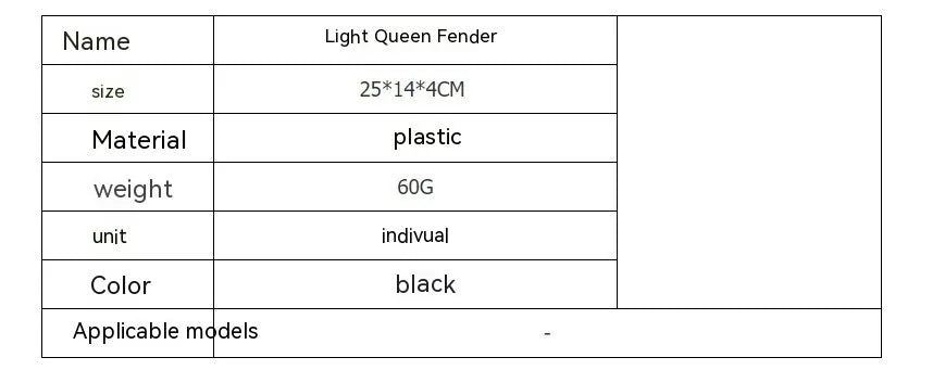 Carbon fibre rear mudguard and inner plate for light bee electric off-road bicycle.