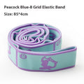 Digital eight-grid yoga stretch belt in assorted colours for dance and fitness, suitable for children and adults