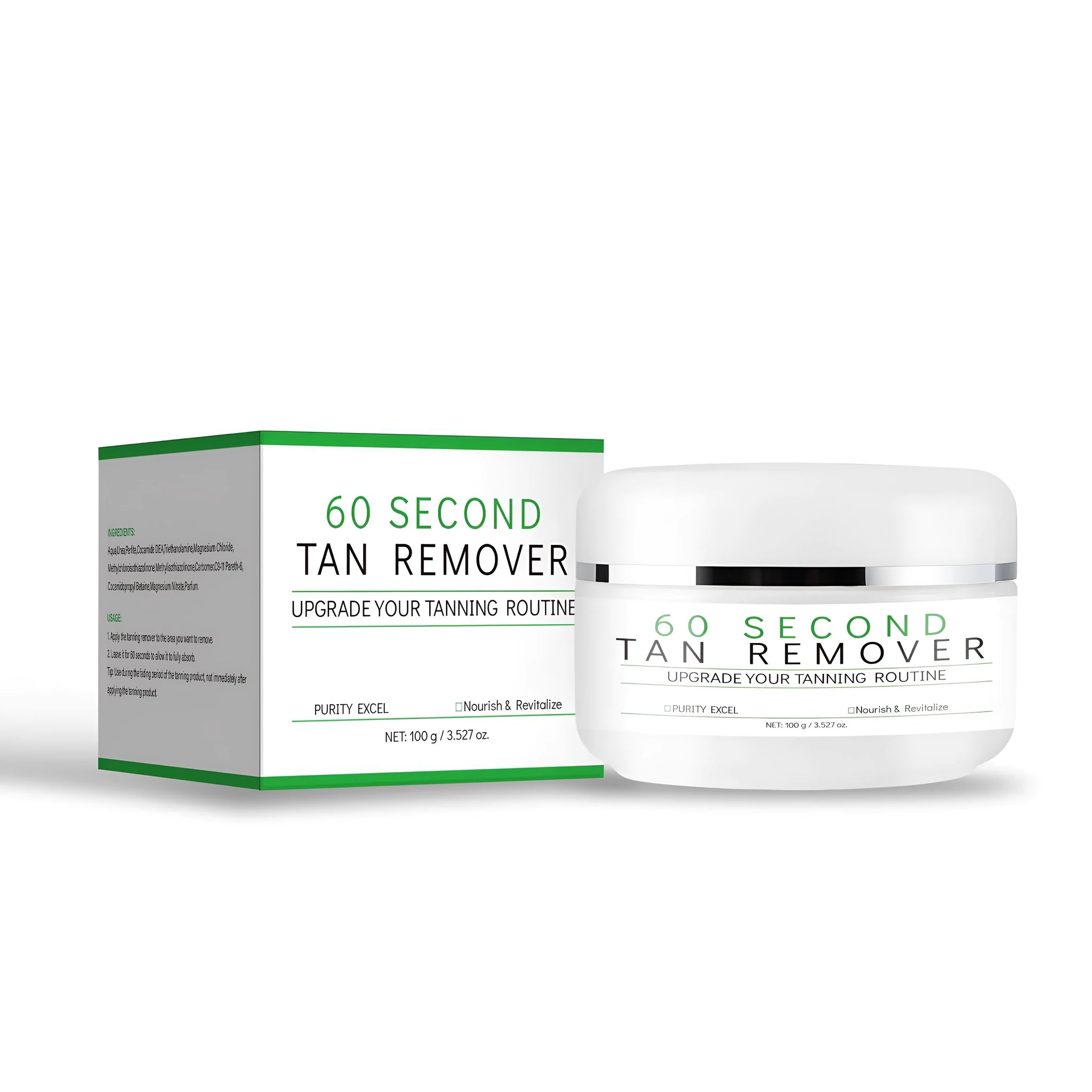 60 Second Tan Remover Remove Beauty Cream neutral package FPB041 tan removal tool front view