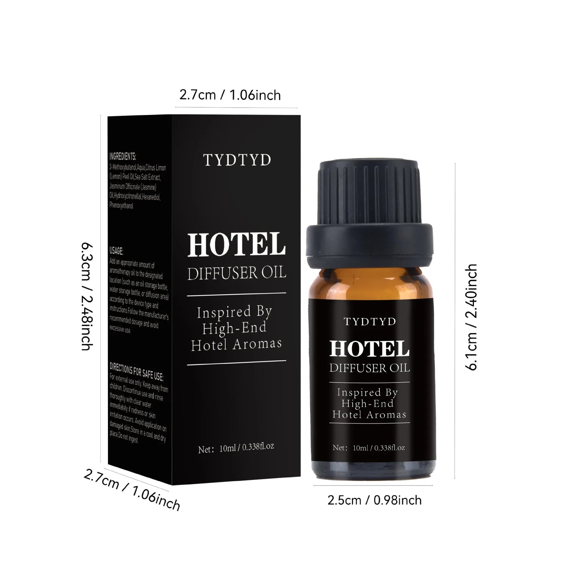 10ml bottle of natural plant fragrance essential oil for universal skin types