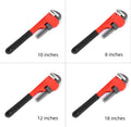 Heavy pipe tongs 45# steel clamps water pipe pliers 8 inch hardware tool