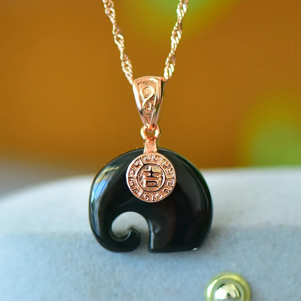 Natural Hetian jade flat pendant with copper inlay, grey jade and ink blue jade jadeware necklace
