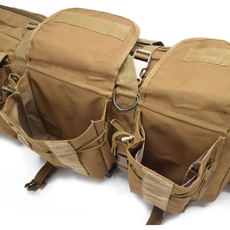 Tactical multifunctional backpack 45L waterproof 600D fabric in ArmyGreen plain pattern for outdoor use