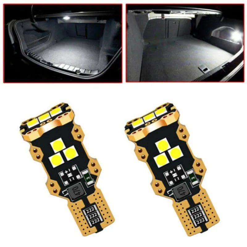 T15 automotive reverse light bulb with white 6000K colour temperature
