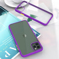 Frosted protective case for iPhone 11 in black, showing hidden corner airbags and scratch-resistant PC back.