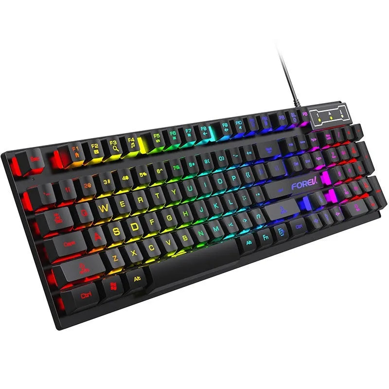 Black portable gaming keyboard with backlit keys and compact 37.5cm design