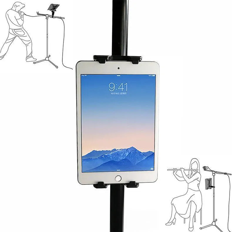 Black ABS plastic bicycle handlebar phone bracket for mobile phones and tablets during cycling