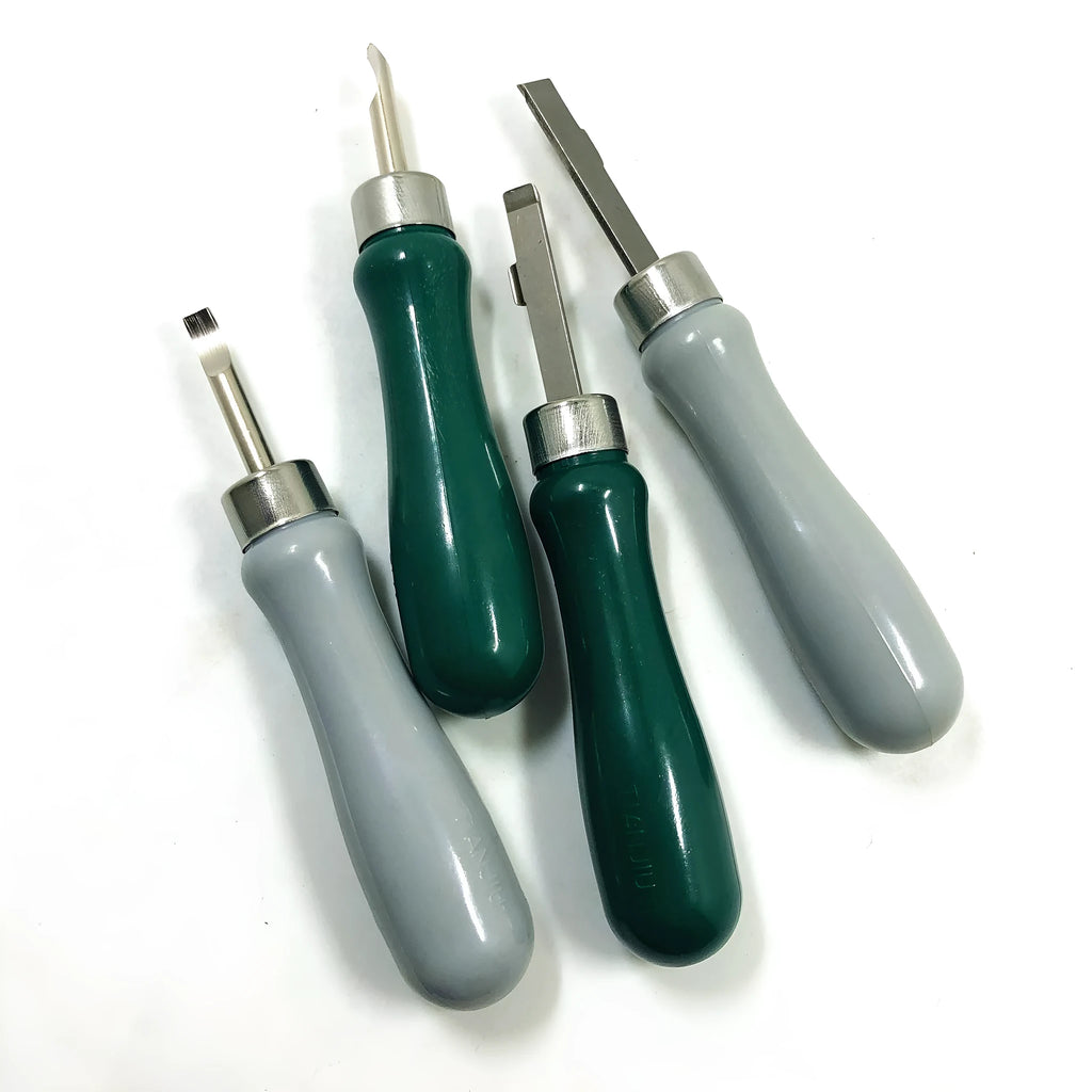 Watch back case remover tool with alloy plastic construction and pry knife tip for mechanical watch repair