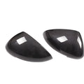 Gloss black true carbon fibre rearview mirror cover for Porsche Macan