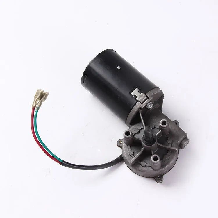 70W garage door DC gear motor, 12V to 24V permanent magnet brush motor in Black for roller window and curtain lifting