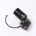 70W garage door DC gear motor, 12V to 24V permanent magnet brush motor in Black for roller window and curtain lifting