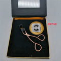 Magnetic false eyelashes in black with hard magnetic material and quantum clip on pink folding box