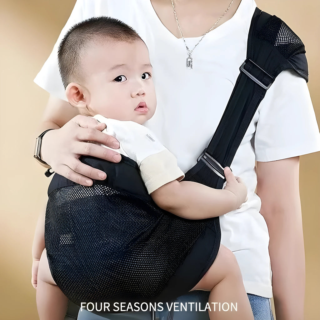 Adjustable baby carrier waist stool in cloth material with 25kg capacity