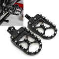 Modified screw anti-skid pedal aluminium alloy foot peg MX style 120x57.5mm red black silver