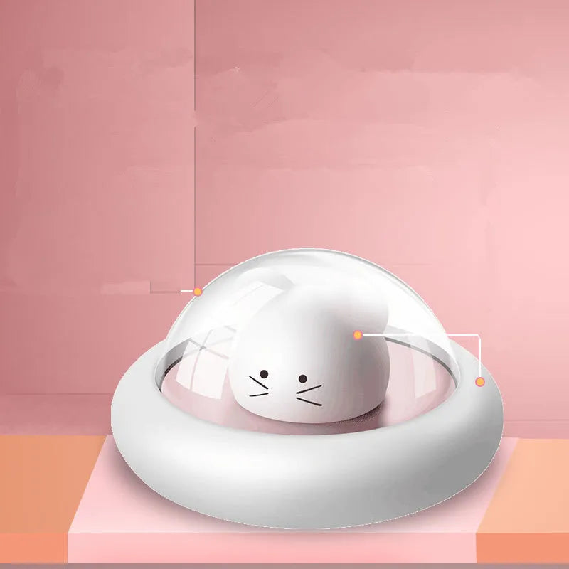 Space Moe Mouse night light with push switch, warm light 2800K-3200K, dimensions 119x119x63 mm, blue colour