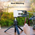 MagSafe phone selfie mirror with fill light and bracket, available in black white blue and pink