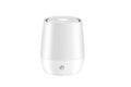 White USB-powered aromatherapy diffuser with flame effect and compact design