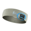 Bluetooth 5.4 sports headband with integrated headphones in black, dark grey and grey-white colours