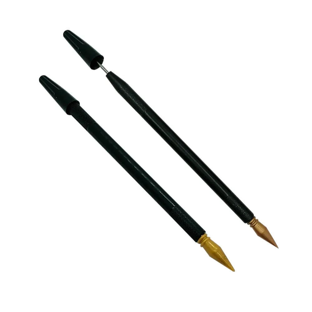 Children's scratch art brush pen with single scratching tip for craft activities