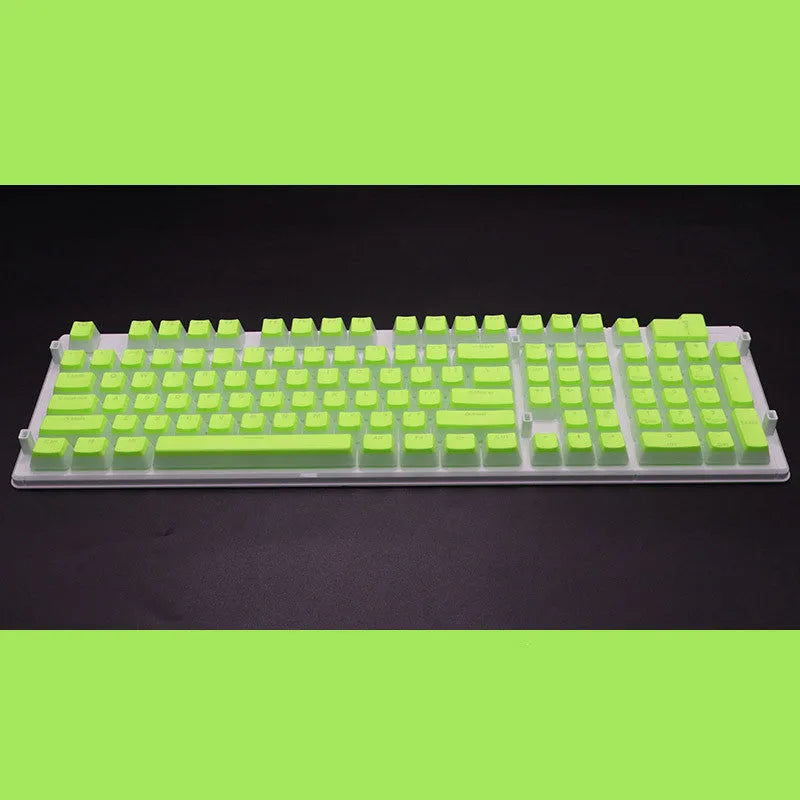108-key pudding keycap set with transparent sides for mechanical keyboards in various colour options