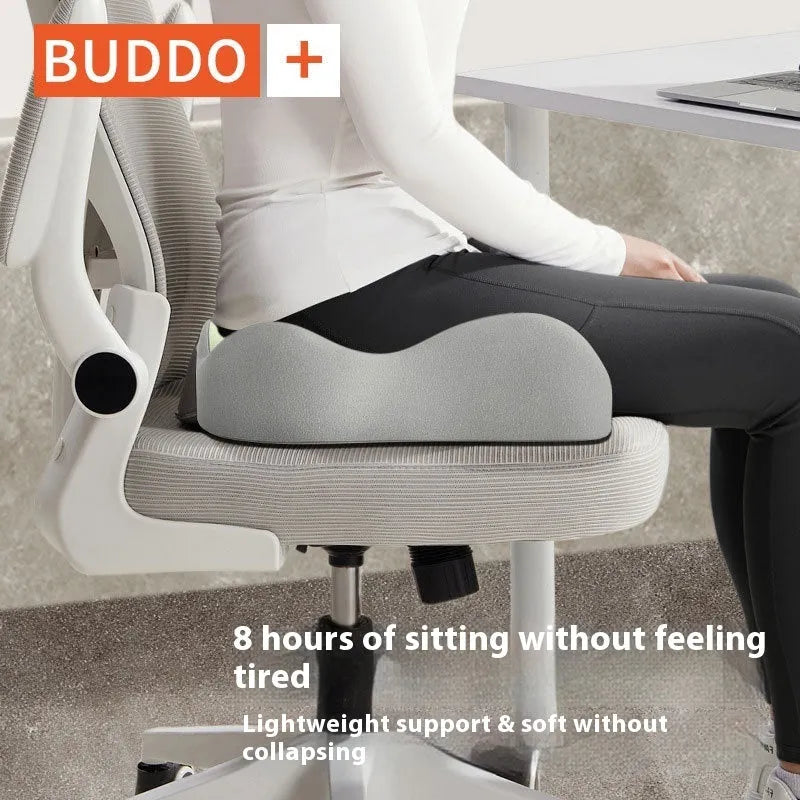 Waist rest seat cushion with memory foam filler in various colour options for office chair support