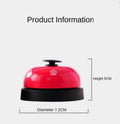 Pet bell cat dog trainer in red with footprint design attached to a collar