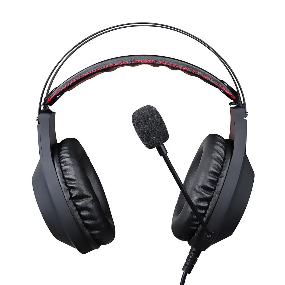 NUBWO N2 black or silver wired gaming headset with over-ear design and adjustable headband