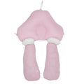 U-shaped baby head shaping correction pillow with pure cotton fabric in blue white colour